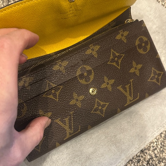 Louis Vuitton Brown Monogram Wallet with Gold Accents - Picture 8 of 14